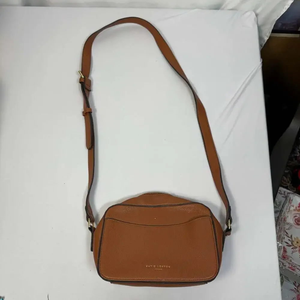 Katie Loxton London Crossbody in Cognac Brown Vegan Leather - Picture 3 of 8